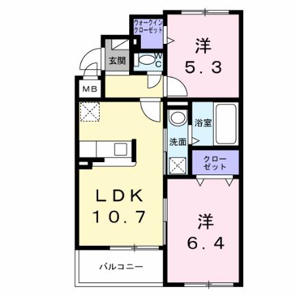 豊島北2丁目マンション 101｜大阪府池田市豊島北２丁目(賃貸マンション2LDK・1階・50.71㎡)の写真 その2