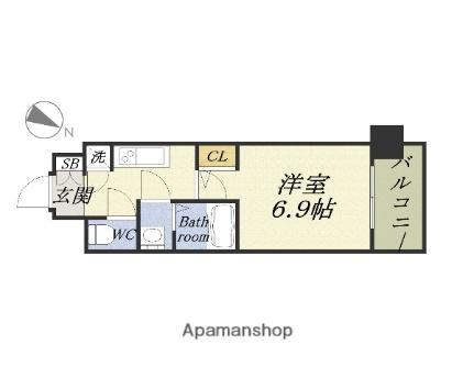 ファーストレジデンス大阪ＢＡＹ　ＳＩＤＥ ｜大阪府大阪市港区弁天４丁目(賃貸マンション1K・10階・23.60㎡)の写真 その2