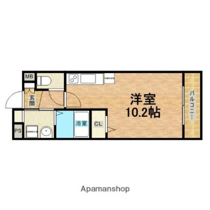 ロイヤルパーク 203｜大阪府大阪市東住吉区東田辺３丁目(賃貸マンション1R・2階・27.25㎡)の写真 その2