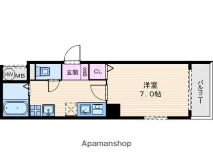 レジェンドール堺筋本町 203｜大阪府大阪市中央区北久宝寺町１丁目(賃貸マンション1K・2階・25.19㎡)の写真 その2