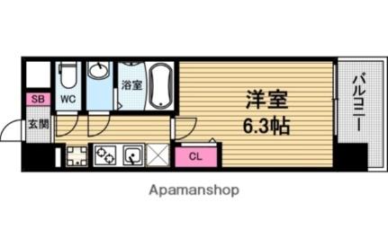 プレサンス森ノ宮　ＴＨＥゲート 801｜大阪府大阪市東成区中道１丁目(賃貸マンション1K・8階・23.01㎡)の写真 その2