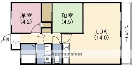 翠久マンション  ｜ 大阪府大阪市東成区大今里南２丁目（賃貸マンション2LDK・4階・51.84㎡） その2