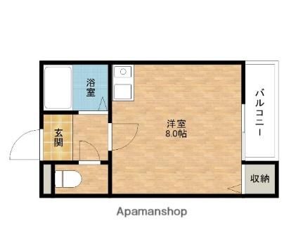 スィー熊取 102 ｜ 大阪府泉南郡熊取町朝代西４丁目（賃貸アパート1R・1階・19.04㎡） その2