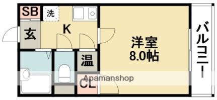 アヴェニール千里  ｜ 大阪府吹田市津雲台５丁目（賃貸マンション1K・1階・24.02㎡） その2