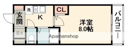 Ｋ緑地 ｜大阪府吹田市千里山竹園１丁目(賃貸マンション1K・3階・22.62㎡)の写真 その2