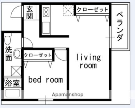 エアリースクウェア 3B｜兵庫県尼崎市塚口町６丁目(賃貸アパート1LDK・3階・48.60㎡)の写真 その2