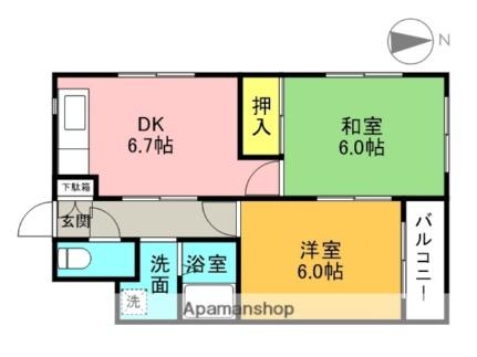 プチシャン阪本 401｜兵庫県尼崎市水堂町３丁目(賃貸マンション2DK・4階・42.00㎡)の写真 その2