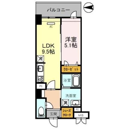 （仮）西宮北口　深津町プロジェクト 402｜兵庫県西宮市深津町(賃貸マンション1LDK・4階・39.63㎡)の写真 その2