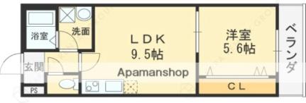 大阪府東大阪市柏田本町(賃貸アパート1LDK・3階・36.62㎡)の写真 その2