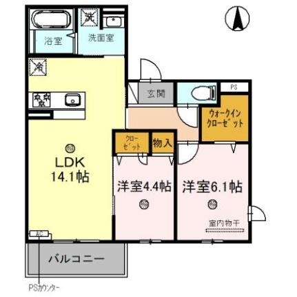 Ｍ＆Ｒ　ＡｉＫｉ 301｜兵庫県尼崎市西立花町２丁目(賃貸アパート2LDK・3階・59.28㎡)の写真 その2