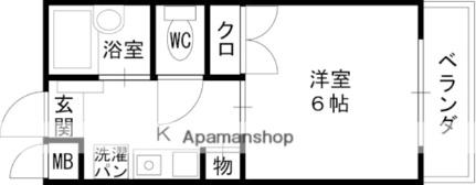 ローウェルハイツ 105｜兵庫県西宮市津門綾羽町(賃貸アパート1K・1階・20.66㎡)の写真 その2