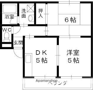 ピースヴィレッジ 301｜兵庫県西宮市今津野田町(賃貸マンション2DK・3階・39.00㎡)の写真 その2