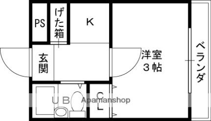 大阪府東大阪市荒川３丁目(賃貸マンション1K・6階・15.00㎡)の写真 その2