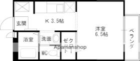 シュロス甲東園 107 ｜ 兵庫県西宮市段上町１丁目（賃貸アパート1K・1階・23.77㎡） その2