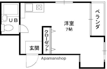 兵庫県西宮市平松町(賃貸マンション1R・3階・20.00㎡)の写真 その2