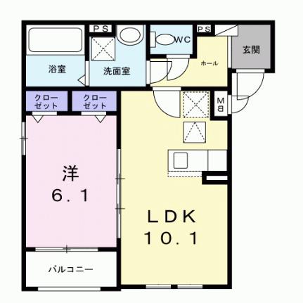 ラ・コリーヌ今福Ａ 101｜兵庫県尼崎市今福２丁目(賃貸アパート1LDK・1階・40.82㎡)の写真 その2