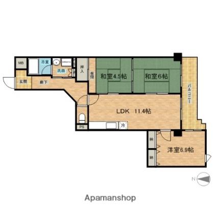 ラフィーネI ｜兵庫県尼崎市東園田町３丁目(賃貸マンション3LDK・2階・66.87㎡)の写真 その2