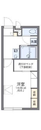 レオパレスエクセルコート 101｜兵庫県たつの市龍野町堂本(賃貸アパート1K・1階・23.18㎡)の写真 その2