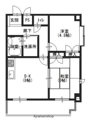 イーストアヴェニュー 412｜兵庫県姫路市三左衛門堀東の町(賃貸マンション2DK・4階・45.36㎡)の写真 その2