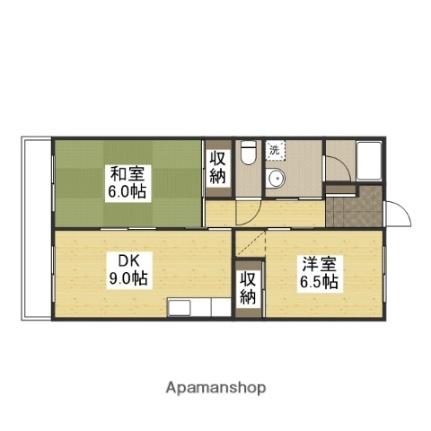 パームコート東山 403｜兵庫県姫路市東山(賃貸マンション2LDK・4階・57.00㎡)の写真 その2