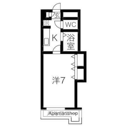 ジュネス保城 406｜兵庫県姫路市保城(賃貸マンション1K・4階・22.50㎡)の写真 その2