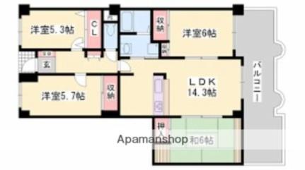 シャトゥブランシェ 702｜兵庫県姫路市増位新町１丁目(賃貸マンション3LDK・7階・84.89㎡)の写真 その2