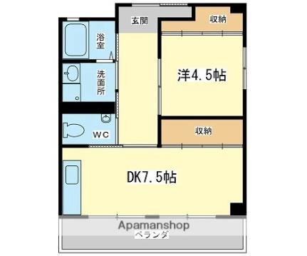 オーリョク飾磨 203｜兵庫県姫路市飾磨区野田町(賃貸マンション1DK・2階・45.00㎡)の写真 その2