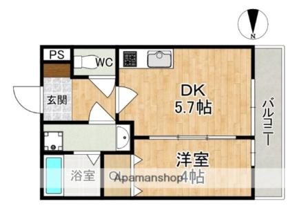 奈良県奈良市大森町(賃貸アパート1DK・1階・25.15㎡)の写真 その2