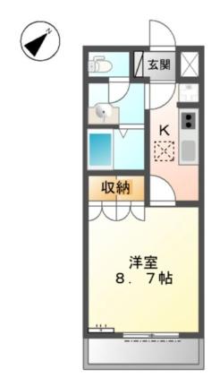 レ・プリムール 105｜和歌山県和歌山市島(賃貸アパート1K・1階・29.75㎡)の写真 その2