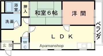 シャンティイ田中町 903｜和歌山県和歌山市田中町５丁目(賃貸マンション2LDK・9階・50.49㎡)の写真 その2