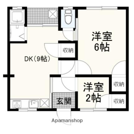 和歌山県和歌山市福島(賃貸アパート2DK・1階・35.00㎡)の写真 その2