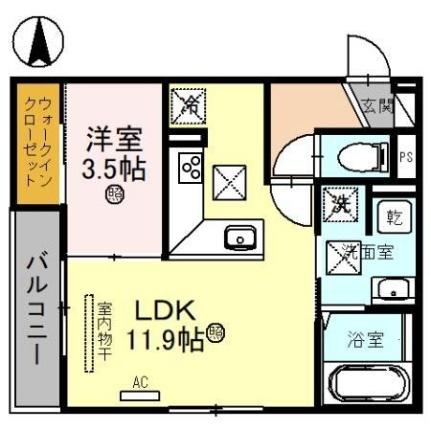 和歌山県和歌山市西汀丁(賃貸アパート1LDK・1階・40.18㎡)の写真 その2