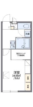 レオパレス紀ノ川 205｜和歌山県和歌山市栄谷(賃貸アパート1K・2階・23.18㎡)の写真 その2