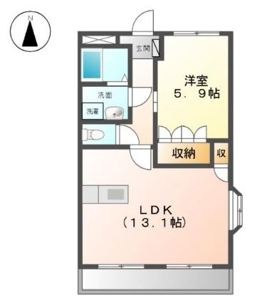 シャインハピサス 101｜和歌山県海南市重根西２丁目(賃貸アパート1LDK・1階・45.63㎡)の写真 その2