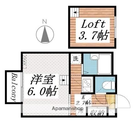 ｐｕｒ田尻 206｜和歌山県和歌山市田尻(賃貸アパート1K・2階・19.87㎡)の写真 その2