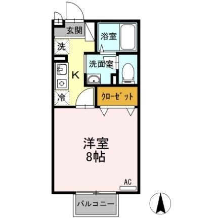 ＣＯＳＭＯＳ秋里 107 ｜ 鳥取県鳥取市商栄町（賃貸アパート1K・1階・26.80㎡） その2