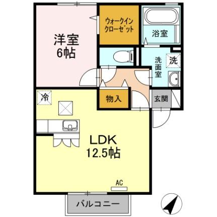 ユヴェール 102 ｜ 鳥取県鳥取市南安長１丁目（賃貸アパート1LDK・1階・47.94㎡） その2