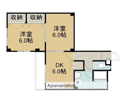 トモエビレッジII 203｜鳥取県鳥取市雲山(賃貸アパート2DK・2階・50.54㎡)の写真 その2