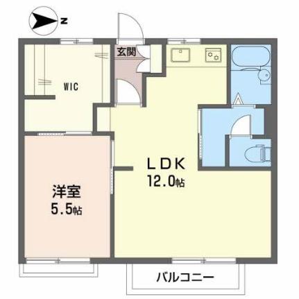 メゾンドグレープ　Ａ棟 0202｜鳥取県鳥取市江津(賃貸アパート1LDK・2階・42.60㎡)の写真 その2