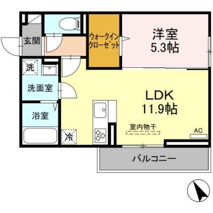 島根県松江市西津田６丁目(賃貸アパート1LDK・2階・42.79㎡)の写真 その2