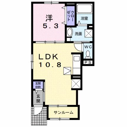 Ｊーシャモニー　スロープ　II 101｜島根県松江市坂本町(賃貸アパート1LDK・1階・40.07㎡)の写真 その2