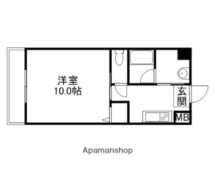 柳町Ａマンション 309｜岡山県岡山市北区柳町２丁目(賃貸マンション1K・3階・30.34㎡)の写真 その2