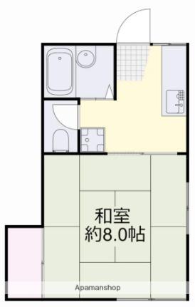 あけぼの一世 101 ｜ 岡山県岡山市中区門田本町２丁目（賃貸アパート1K・1階・24.42㎡） その2