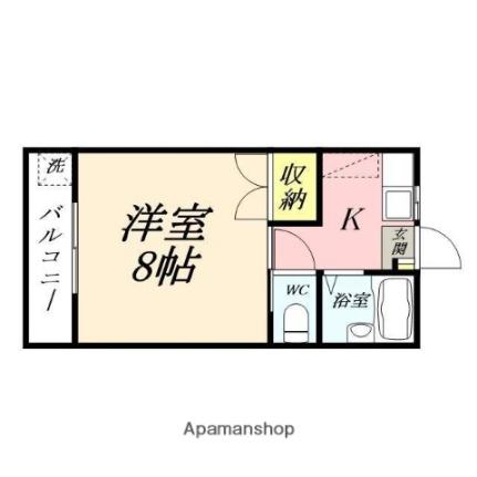 ラ・ヴィータ西市 402｜岡山県岡山市南区西市(賃貸マンション1K・3階・23.00㎡)の写真 その2