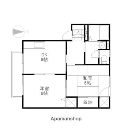 ラフィーネＹ 102 ｜ 岡山県岡山市東区瀬戸町光明谷（賃貸アパート2DK・1階・43.75㎡） その2