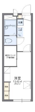 レオパレスアロハＡ 104｜岡山県岡山市中区今在家(賃貸アパート1K・1階・22.35㎡)の写真 その2