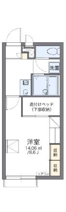 レオパレスガーデンハイツ富田 211｜岡山県岡山市北区富田(賃貸アパート1K・2階・23.18㎡)の写真 その2