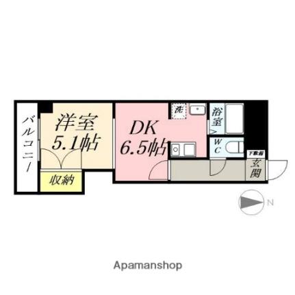 ＫＭ大元駅前 302｜岡山県岡山市北区東古松２丁目(賃貸マンション1DK・3階・31.30㎡)の写真 その2