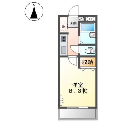 イブ・マキ 00202｜岡山県岡山市北区今保(賃貸マンション1K・2階・23.40㎡)の写真 その2