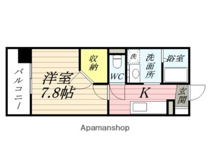 カサ・セグーラ田町（西川緑道公園） 201｜岡山県岡山市北区田町１丁目(賃貸マンション1K・2階・29.34㎡)の写真 その2